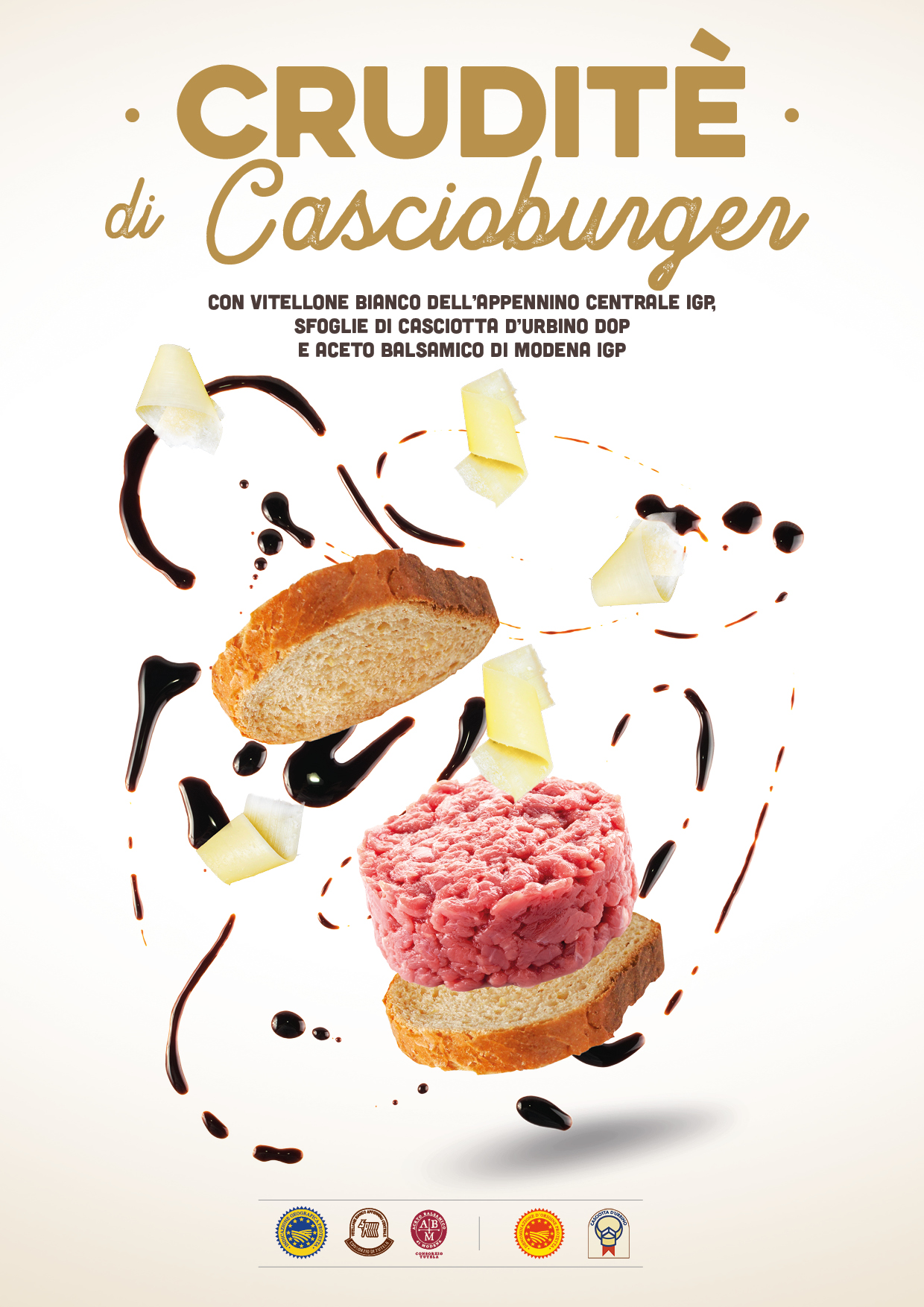 Vitellone Bianco dell’Appennino Centrale Igp, Casciotta d’Urbino Dop  e Aceto Balsamico di Modena Igp  PROTAGONISTI AL SANA