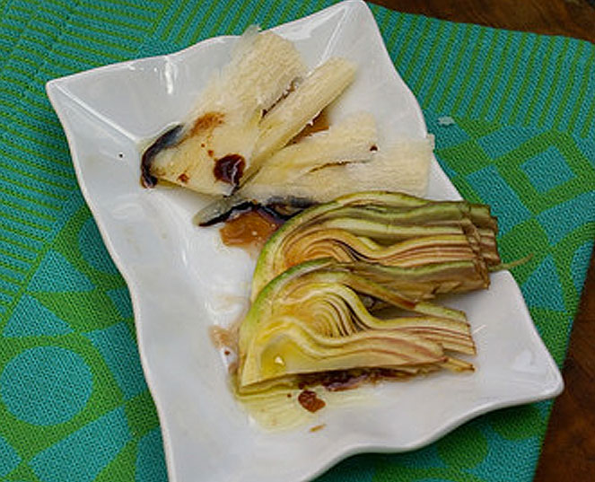 Insalata di carciofi con Aceto Balsamico di Modena IGP invecchiato e Parmigiano Reggiano