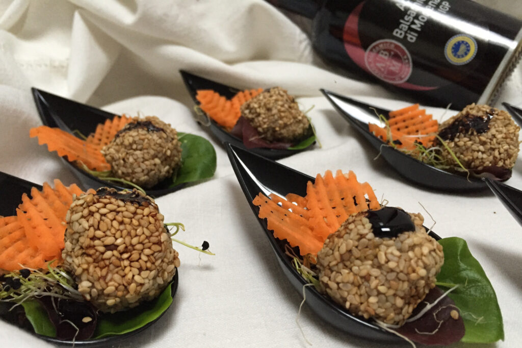 Polpettine di lenticchie finger-food