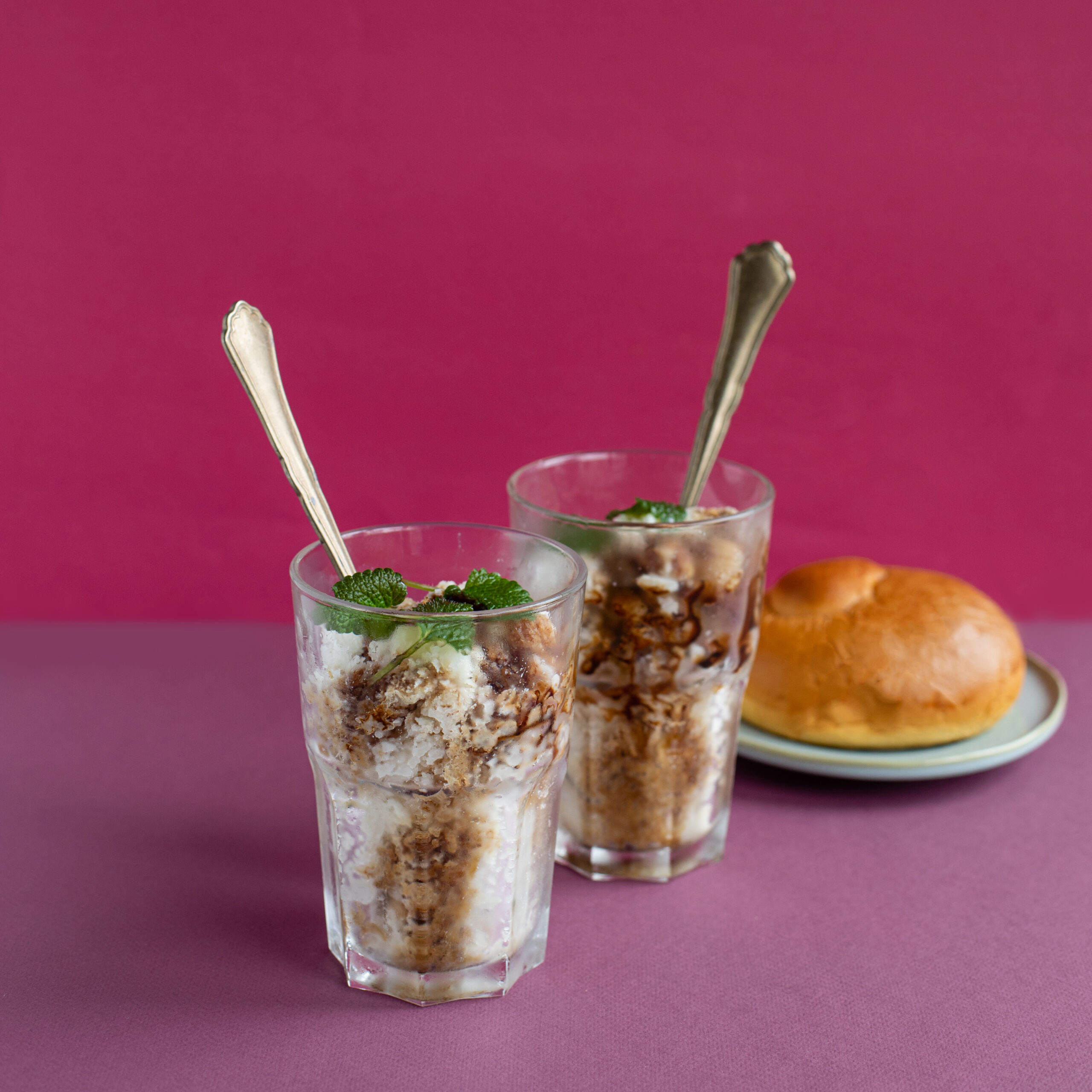 Granita di mandorle e Aceto Balsamico di Modena IGP