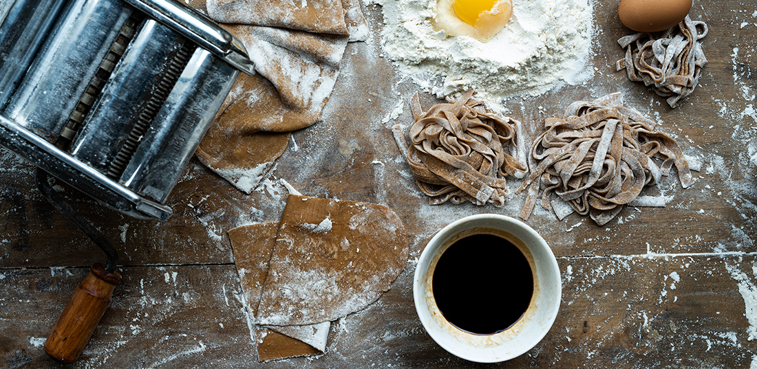 Tagliatelle all’Aceto Balsamico di Modena, cavolfiore e pomodorini secchi